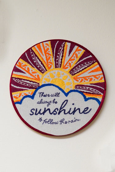 Prerak Sunshine Hand Embroidered Wall Art